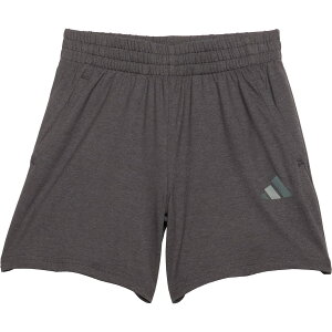 (���) �A�f�B�_�X �r�b�O �{�[�C�Y �x�[�V�b�N �V���[�c adidas Big Boys Basic Shorts Grey W/Black Melange
