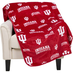 (���) �C���f�B�A�i ���j�o�[�V�e�B �t���b�v ���C���� �v���b�V�� �X���[ �u�����P�b�g - Pegasus Indiana University Homefield Flip Royal Plush Throw Blanket - 60x70 Multi