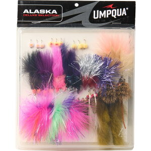 (���) �A���v�J �A���X�J �K�C�h �f���b�N�X �t���C �Z���N�V���� �Z�b�g - UMPQUA Alaska Guide Deluxe Fly Selection Set - 42-Piece Multi