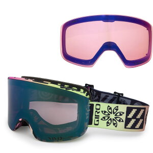(���) �W�� �A�N�V�X �X�L�[ �S�[�O���Y - �G�N�X�g�� �����Y Giro Axis Ski Goggles - Extra Lens Glow Green Shelter