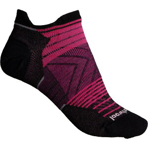 (���) �X�}�[�g�E�[�� ���f�B�[�X ���� �[�� �N�b�V���� �X�g���C�v�h �\�b�N�X SmartWool women Run Zero Cushion Striped Socks (For Women) Power Pink