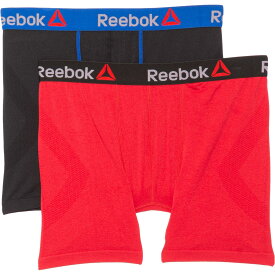 リーボック メンズ パンツ ストレッチ-パフォーマンス ファッション ボクサー ブリーフ - 2-パック 下着 インナー ブランド Reebok Stretch-Performance Fashion Boxer Briefs - 2-Pack Black/Tango Red