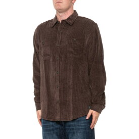 (取寄) ウェザープルーフヴィンテージ シック コーデュロイ シャツ - ロング スリーブ Weatherproof Vintage Comfort-Stretch Thick Corduroy Shirt - Long Sleeve Seal Brown