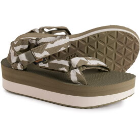 (取寄) テバ レディース フラットフォーム ユニバーサル サンダル Teva women Flatform Universal Sandals (For Women) Balance Burnt Olive