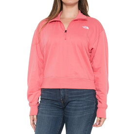 (取寄) ノースフェイス シンプル ロゴ スウェットシャツ - ジップ ネック The North Face Simple Logo Sweatshirt - Zip Neck Cosmo Pink