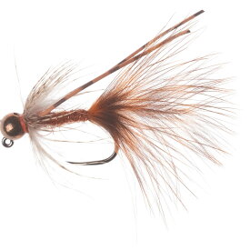 (取寄) モンタナフライカンパニー ジグ ミニ バガー ニンフ フライ - ダズン Montana Fly Company Jig Mini Bugger Nymph Fly - Dozen Rusty Brown