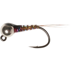 (取寄) モンタナフライカンパニー ジグ クイル リブ パーディゴン ニンフ フライ - ダズン Montana Fly Company Jig Quill Rib Perdigon Nymph Fly - Dozen Rainbow