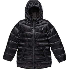 (取寄) アンダーアーマー ビッグ ガールズ ロンガー プライム パファー ジャケット - インサレーテッド Under Armour Big Girls Longer Prime Puffer Jacket - Insulated Black