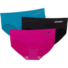 (取寄) ジョッキー シーム-フリー パンティ - 3-パック, ヒップスター Jockey Seam-Free Panties - 3-Pack, Hipster Blue/Pink/Black