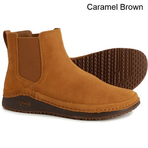 (���) �`���R ���f�B�[�X �`���R �p�I�j�A �`�F���V�[ �u�[�c - �X�G�[�h Chaco women Paonia Chelsea Boots - Suede (For Women) Caramel Brown