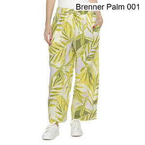 (���) ���f�B�[�X �J���v�\ ST. �o�[�X �v�����e�b�h �p���c - ���l�� Calypso St. Barth women Printed Pants - Linen Brenner Palm 001