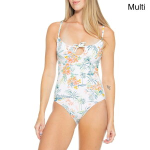 (���) ���L�V�[ ���f�B�[�X ���L�V�[ �g���l�� �����s�[�X �X�C���X�[�c Roxy women Tunnel One-Piece Swimsuit Multi