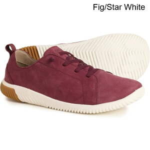 (���) �L�[�� �L�b�Y �L�[�� �{�[�C�Y �A���h �K�[���Y KNX ���[�X �X�j�[�J�[ - �X�G�[�h, �X���b�|�� Keen kids Boys and Girls KNX Lace Sneakers - Suede, Slip-Ons Fig/Star White