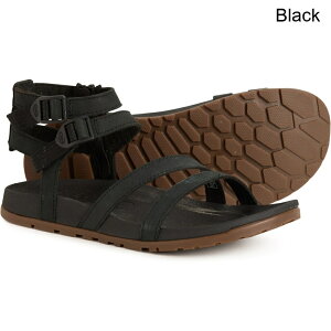 (���) �`���R ���f�B�[�X �`���R ���[�_�E�� �X�g���b�v �n�C �T���_�� - �k�o�b�N Chaco women Lowdown Strappy High Sandals - Nubuck (For Women) Black