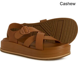 (���) �`���R ���f�B�[�X �`���R �^�E���Y �~�b�h�t�H�[�� �T���_�� - ���U�[ Chaco women Townes Midform Sandals - Leather (For Women) Cashew