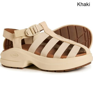 (���) �`���R ���f�B�[�X �`���R �t�B�b�V���[�}�� �T���_�� - ���U�[ Chaco women CushForm Fisherman Sandals - Leather (For Women) Khaki