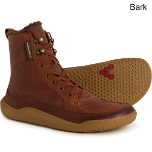 (���) �r�{�x�A�t�b�g �����Y �S�r �E�H�[��-���C���h �u�[�c - ���U�[ VivoBarefoot men Gobi Warm-Lined Boots - Leather (For Men) Bark
