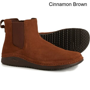 (���) �`���R ���f�B�[�X �`���R �p�I�j�A �`�F���V�[ �u�[�c - �X�G�[�h Chaco women Paonia Chelsea Boots - Suede (For Women) Cinnamon Brown