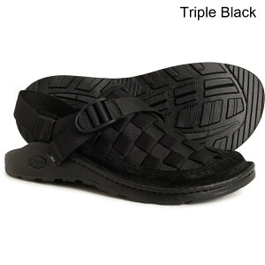 (���) �`���R �����Y �`���R �L���j�I�� �E�[�u�� �N���b�O�X Chaco men Canyon Woven Clogs (For Men) Triple Black