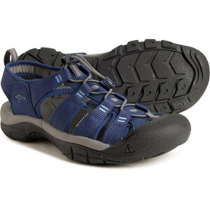 (���) �L�[�� �����Y �L�[�� �j���[�|�[�g �G�C�`�c�[ �X�|�[�c �T���_�� Keen men Newport H2 Sport Sandals (For Men) Naval Academy_Steel Grey