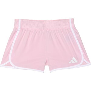 (���) �A�f�B�_�X �L�b�Y �A�f�B�_�X �r�b�O �K�[���Y �E�[�u�� �y�C�T�[ �V���[�c adidas kids Big Girls Woven Pacer Shorts Med-Pink