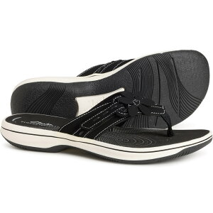 (���) �N���[�N�X ���f�B�[�X �N���[�N�X �u���[�Y �I�p�[�� �g���O �T���_�� Clarks women Breeze Opal Thong Sandals (For Women) Black