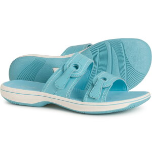 (���) �N���[�N�X ���f�B�[�X �N���[�N�X �u���[�Y ���C �T���_�� Clarks women Breeze Mae 2-Buckle Sandals (For Women) Sky Blue