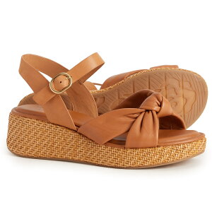 (���) �\�t�g ���f�B�[�X �\�t�g �t�@�[���[ �E�F�b�W �T���_�� - ���U�[ Sofft women Farah Wedge Sandals - Leather (For Women) Luggage