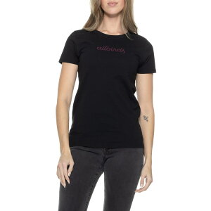 (���) �I�[���o�[�Y ���f�B�[�X �O���t�B�b�N ���S T-�V���c - �V���[�g �X���[�u Allbirds women Graphic Logo T-Shirt - Short Sleeve Natural Black