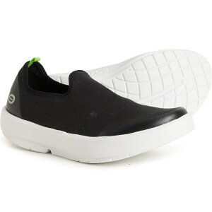(���) �E�[�t�H�X ���f�B�[�X �E�[�t�H�X �E�[�G�� �C�[�W�[ �X�j�[�J�[ Oofos women OOmg EeZee Sneakers (For Women) White_Black