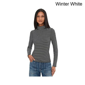 (���) ���C�h�E�F�� �X�g���C�v�J�o�[�X�e�b�`�^�[�g���l�b�N�h���C�s�[���C madewell Stripe Coverstitch Turtleneck Drapey Ray
