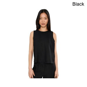 (���) �C�[���[�E�t�B�b�V���[ �I�[�K�j�b�N���l�����E���h�l�b�N�V�F�� eileen fisher Organic Linen Round Neck Shell