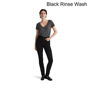 (���) ���C�h�E�F�� �X�g�[�u�p�C�v�W�[���Y �u���b�N�����X�E�H�b�V�� madewell Stovepipe Jeans in Black Rinse Wash