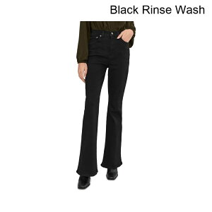 (���) ���C�h�E�F�� �X�g���b�`�t���A�u���b�N madewell Stretch Flare In Black