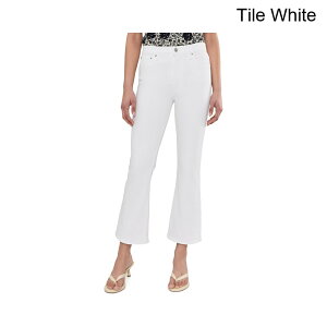 (���) ���C�h�E�F�� �X�g���b�`�t���A�N���b�v�W�[���Y �^�C���z���C�g madewell The Stretch Flare Crop Jean in Tile White