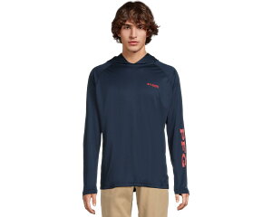 (���) �R�����r�A �����Y �^�[�~�i�� �^�b�N�� �u�[�f�B Columbia men Terminal Tackle Hoodie Collegiate Navy/Sunset Red Logo