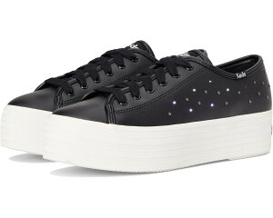 (���) �P�b�Y ���f�B�[�X �g���v�� �A�b�v ���U�[ Keds women Triple Up Leather Black Light Up