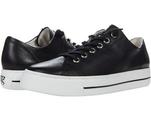(���) �|�[���O���[�� ���f�B�[�X �n�h���[ �X�j�[�J�[ Paul Green women Hadley Sneaker Black MC Leather