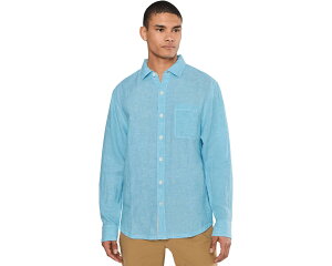 (���) �g�~�[�o�n�} �����Y �����O �X���[�u �p���_�C�X �u���[�U�[ Tommy Bahama men Long Sleeve Paradise Breezer Glass Bead Blue