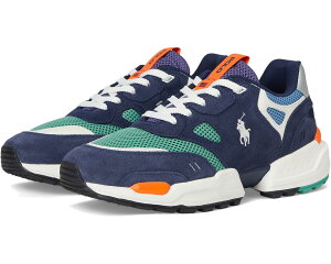 (���) �����t���[���� �����Y �W���K�[ �X�G�[�h ���b�V�� �X�j�[�J�[ Polo Ralph Lauren men Jogger Suede  Mesh Sneakers Head of Charles Color-Block