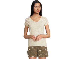 (���) ���C�������r���Y ���f�B�[�X �t�F�U�[�E�F�C�g �X���u �e�B�[ Royal Robbins women Featherweight Slub Tee Sage Leaf Nisene Print