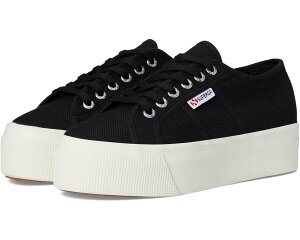 (���) �X�y���K ���j�Z�b�N�X 2790 �v���b�g�t�H�[�� Superga unisex 2790 Platform Black/F Avorio