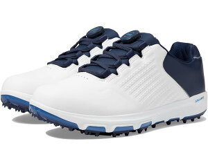 (���) �X�P�b�`���[�Y �S���t �����Y �v�� 6 SL-�c�C�X�g Skechers GO GOLF men Pro 6 SL-Twist White/Navy.Blue