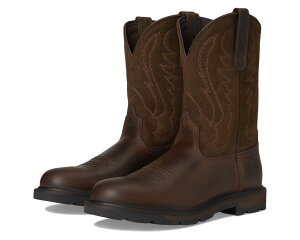 (���) �A���A�b�g �����Y �O�����h�u���[�J�[ �v��-�I�� Ariat men Groundbreaker Pull-On Brown