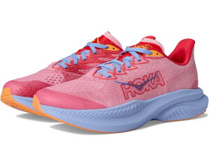 (���) �z�J�I�l�I�l �L�b�Y �}�b�n 6 (�r�b�O �L�b�h) Hoka kids Mach 6 (Big Kid) Peony/Cerise