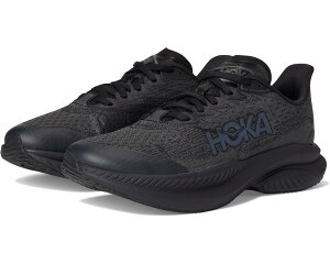 (���) �z�J�I�l�I�l �L�b�Y �}�b�n 6 (�r�b�O �L�b�h) Hoka kids Mach 6 (Big Kid) Black