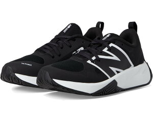 (���) �j���[�o�����X �L�b�Y �t���[�G���Z�� �v���C v1 ���[�X-�A�b�v (�r�b�O �L�b�h) New Balance kids Fuelcell Play v1 Lace-Up (Big Kid) Black/White