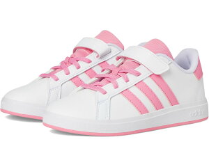 (���) �A�f�B�_�X �L�b�Y �O�����h �R�[�g 2.0 �V���[�Y (���g�� �L�b�h) adidas kids Grand Court 2.0 Shoes (Little Kid) White/Bliss Pink/Black