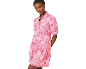 (���) �����[ �s�����b�c�@�[ ���f�B�[�X �r���O���[ �h���X Lilly Pulitzer women Bingley Dress Conch Shell Pink