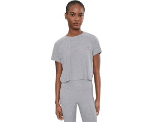 (���) �r�����h���K ���f�B�[�X �t�F�U�[�E�F�C�g �V���v���[�� �N���b�v�h �e�B�[ Beyond Yoga women Featherweight Supreme Cropped Tee Silver Mist